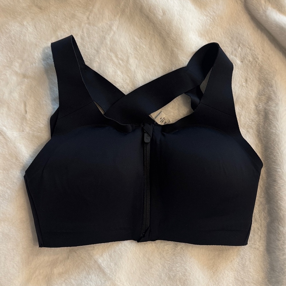 Lululemon Black Sports Bra with Front Zipper
